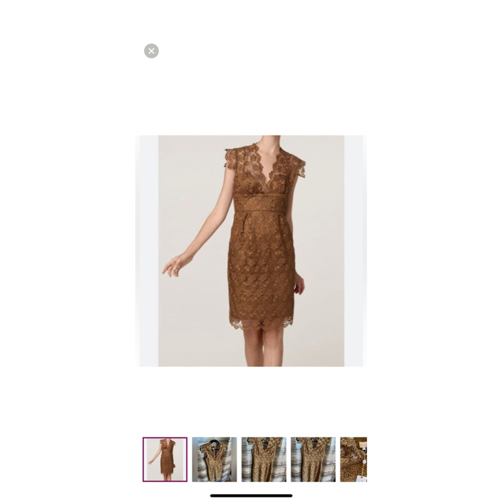 Women's Tracy Reese Brown Lace Dress Size M